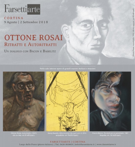 Ottone rosai ritratti e autoritratti, un dialogo con bacon e baselitz