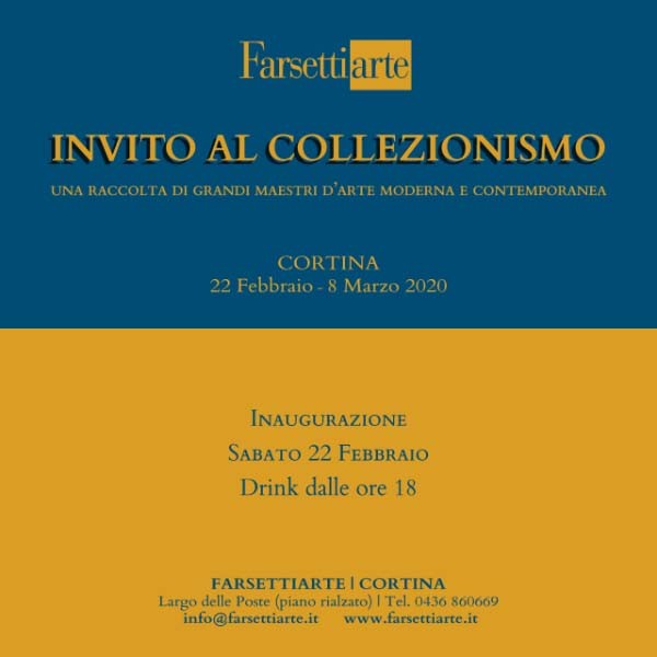 Invito al collezionismo - cortina 22 febbraio 8 marzo 2020