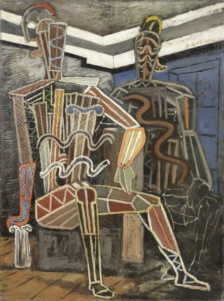 Giorgio de Chirico, Manichini guerrieri (Archeologi), 1926