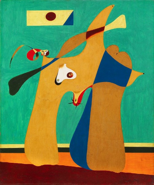 Joan MirÃ³, Une femme, 1932, olio su tavola, cm 38x46
