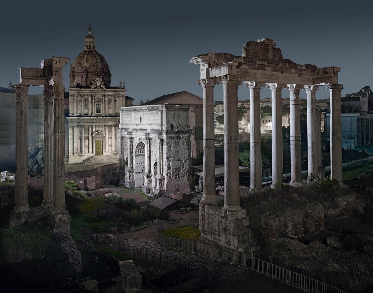 Luca Campigotto, Fori Imperiali, Roma 2014, pure pigment print, ed. 4/15, cm 73,5x98,7